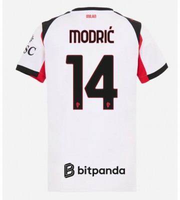 AC Milan Luka Modric #14 Udebanetrøje Dame 2025-26 Kortærmet
